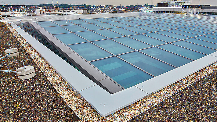 LAMILUX Glass Roof PR60 Passivhaus - Post Mercier Luxemburg