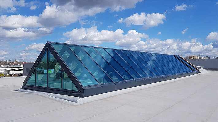 LAMILUX Glass Roof PR60 - Customs Office Pardubitz, Czech Republic