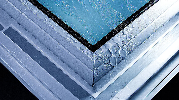 LAMILUX Glass Skylight F100 - CGI Rain