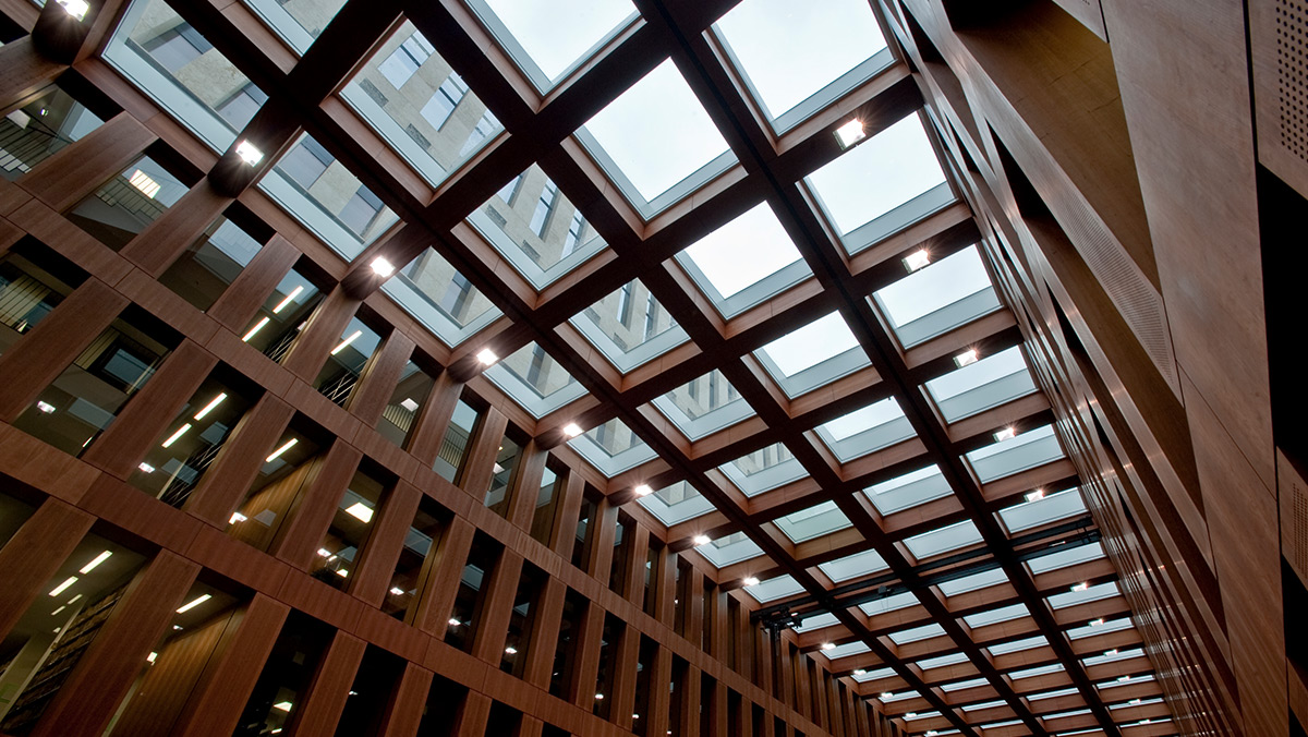 LAMILUX Glass Skylight FE on the Library at Humboldt University in Berlin