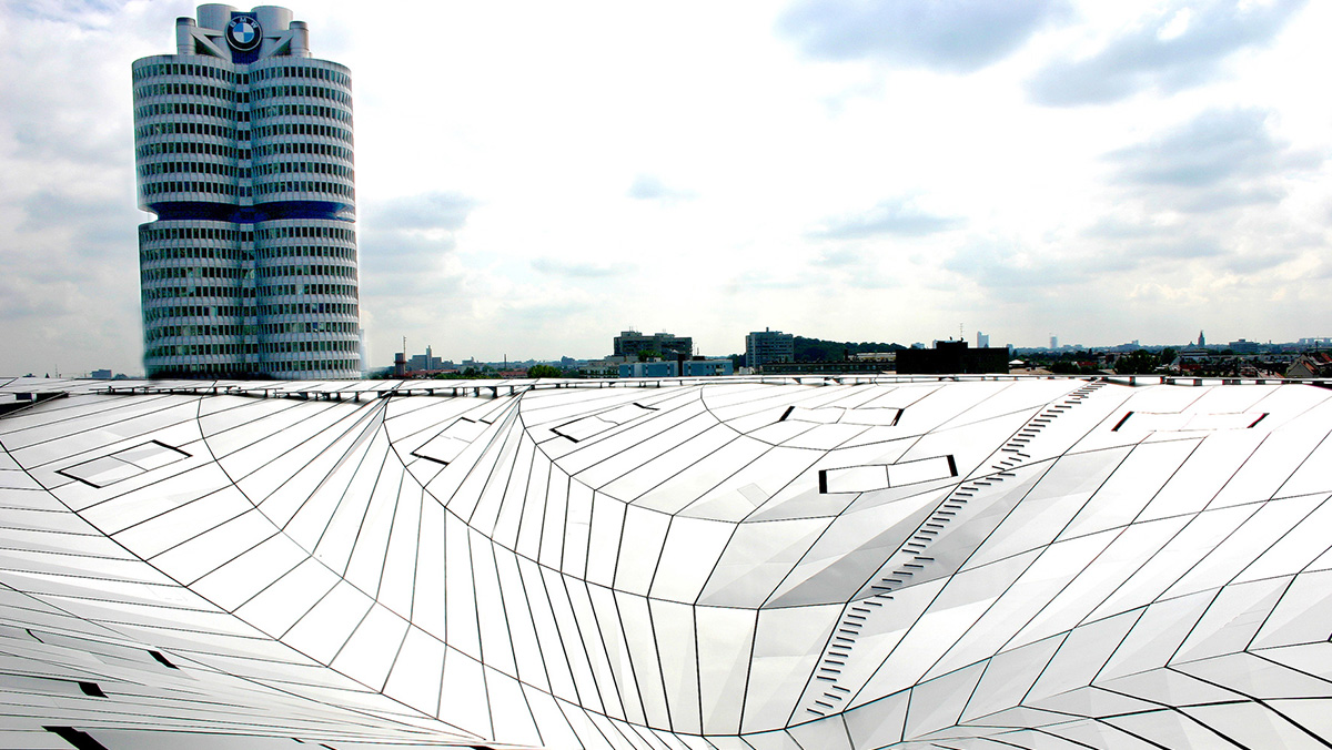 LAMILUX Glass Roof PR60 at the High-rise building of BMW in Munich (Germany)